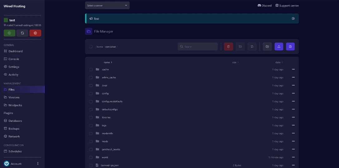 File Management Screenshot