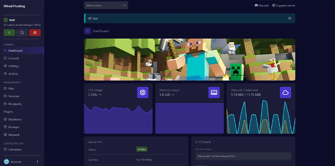 Server Property Customizer Screenshot